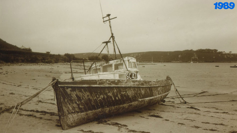 Bryher Beach in 1989