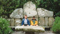 The seat in the Abbey Gardens