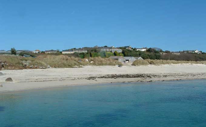 Higher Town bay on St Martins